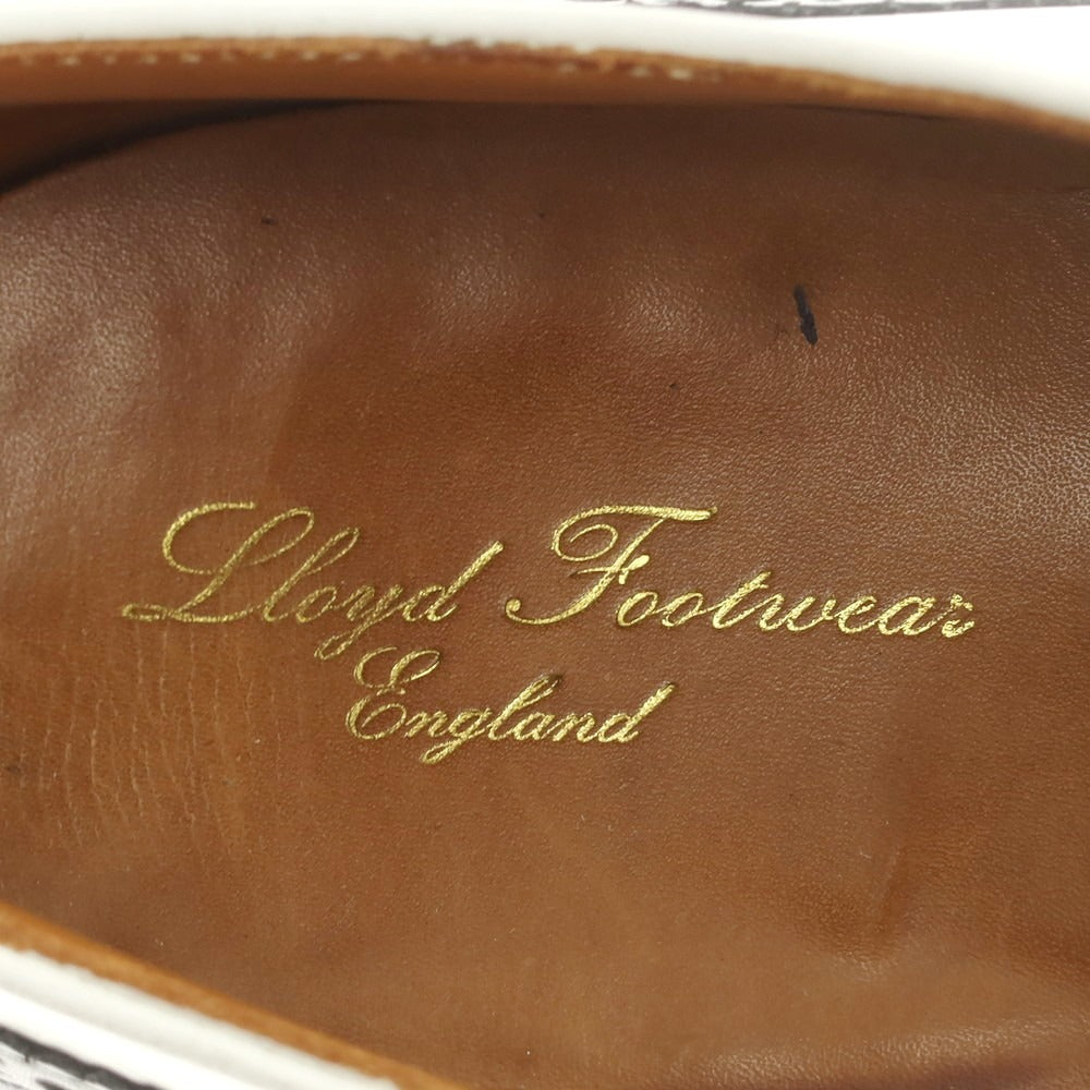【中古】ロイドフットウェア Lloyd Footwear コンビウイングチップ ドレスシューズ ブラックxホワイト【 6E 】【 状態ランクB 】【 メンズ 】