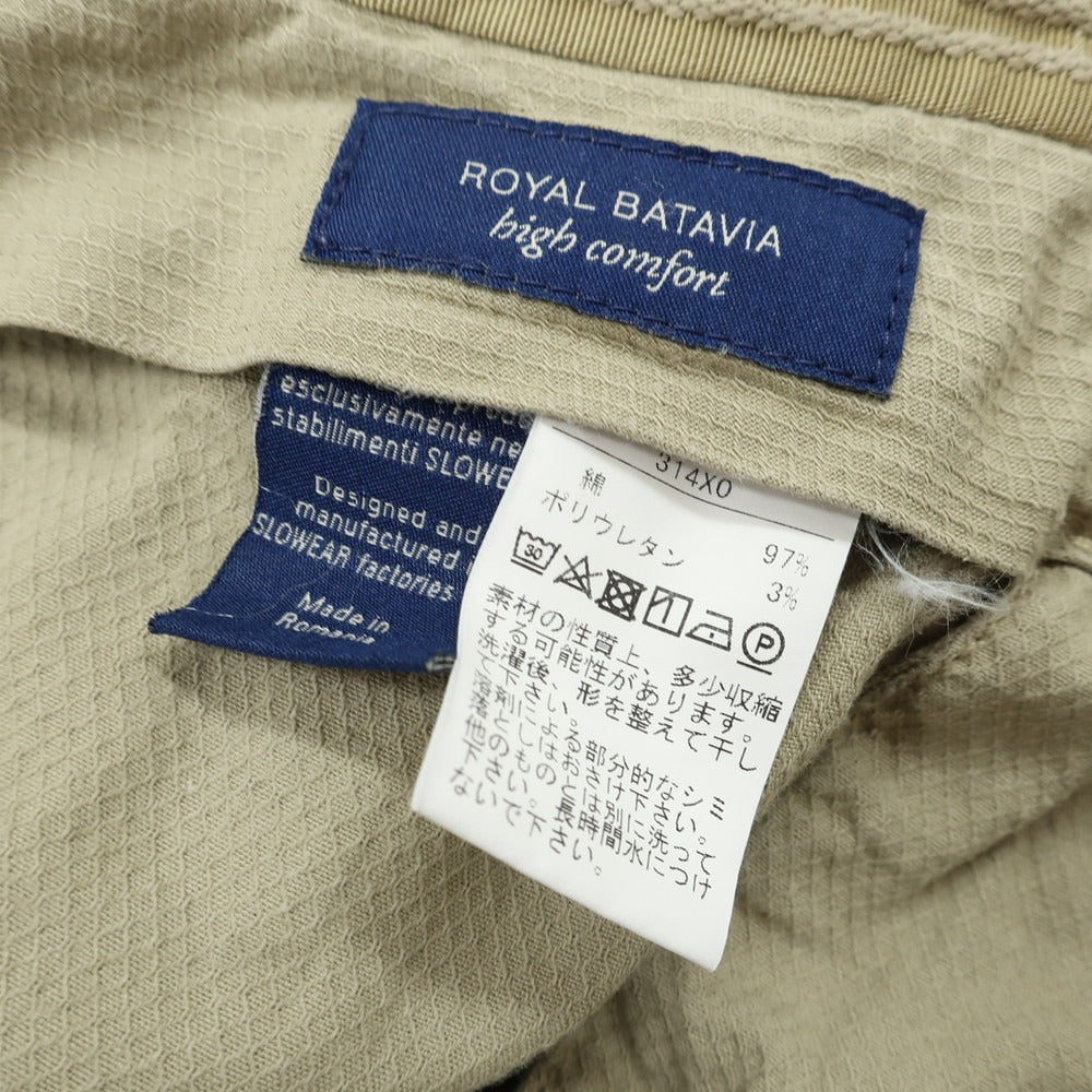 【中古】インコテックス INCOTEX ストレッチ コットン カジュアルスラックスパンツ ベージュ【 44 】【 状態ランクC 】【 メンズ 】