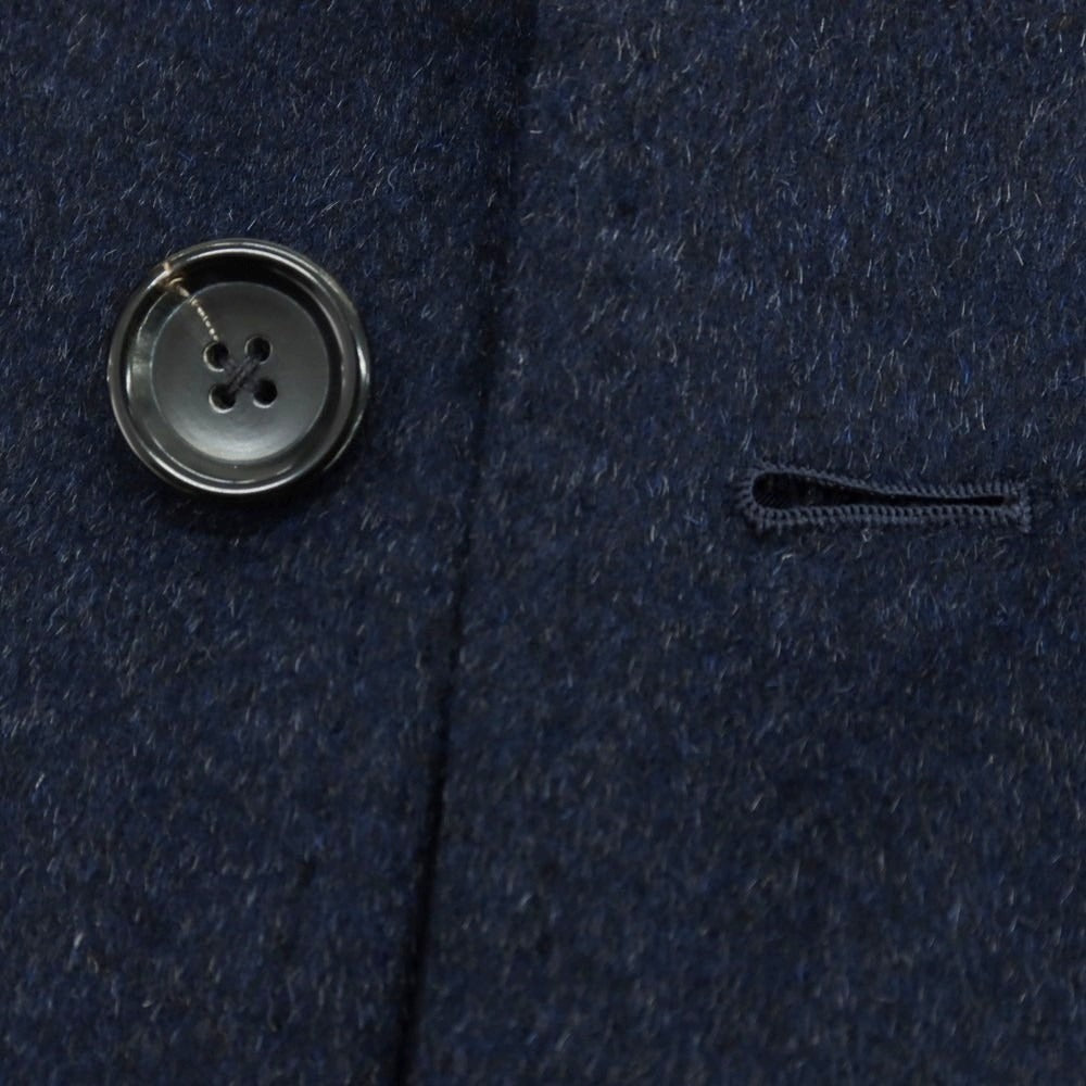 【中古】リングヂャケット RING JACKET ウールカシミヤ チェスターフィールドコート ネイビー【 48 】【 状態ランクB 】【 メンズ 】