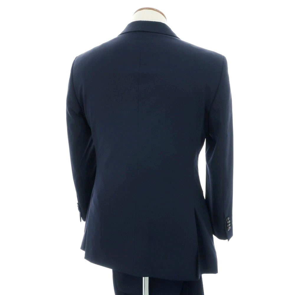 【中古】ジョルジオアルマーニ GIORGIO ARMANI ウール 2つボタンスーツ ダークネイビー【 表記なし(46位) 】【 状態ランクC 】【 メンズ 】