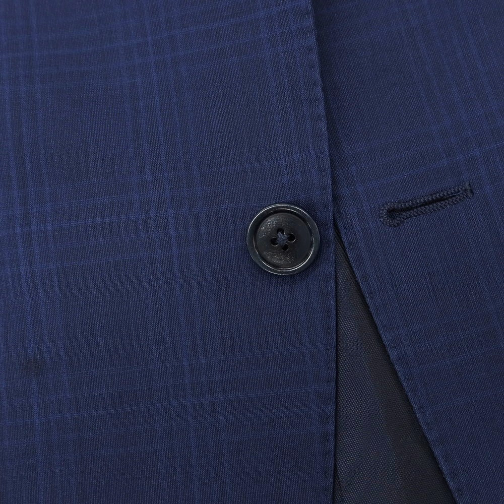 【中古】エルメネジルドゼニア Ermenegildo Zegna ウールシルク テーラードジャケット ネイビーブルー【 46 】【 状態ランクC 】【 メンズ 】