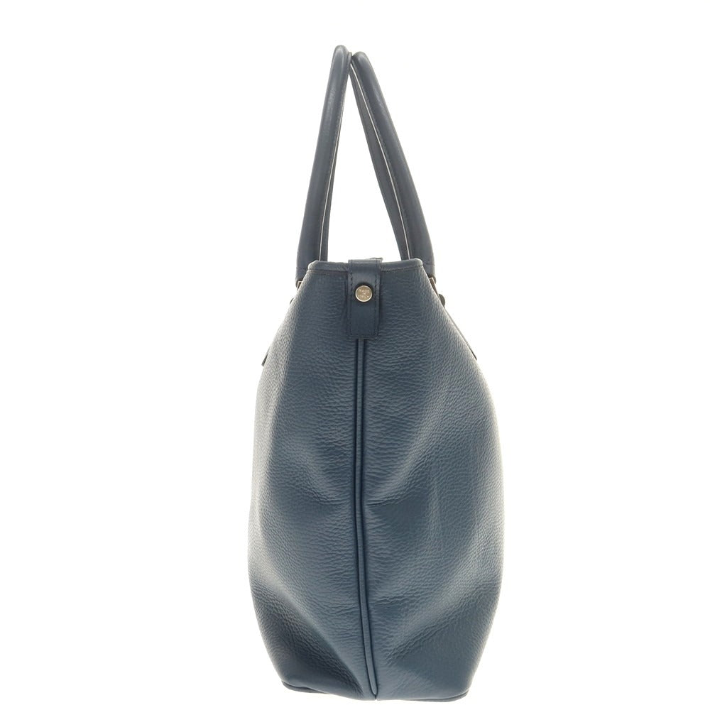 【中古】パイロット イタリア PYLOOT シュリンクレザー トートバッグ ネイビー【 状態ランクB 】【 メンズ 】