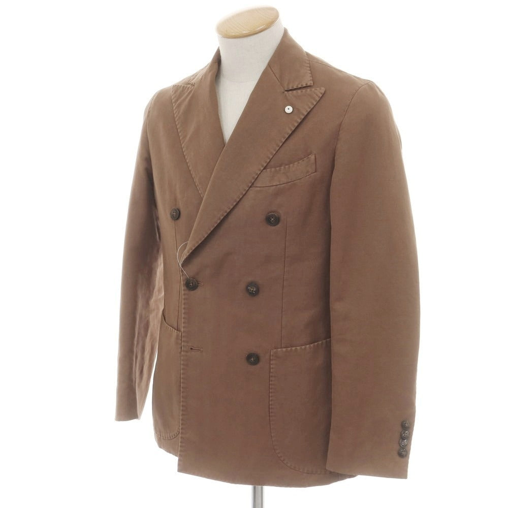 【中古】エルビーエム1911 L.B.M.1911 リネンコットン ダブルテーラードジャケット ブラウン系【 44 】【 状態ランクC 】【 メンズ 】