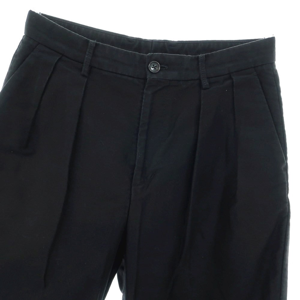 【中古】トゥモローランド TOMORROWLAND コットン カジュアルスラックスパンツ ブラック【 XS 】【 状態ランクC 】【 メンズ 】