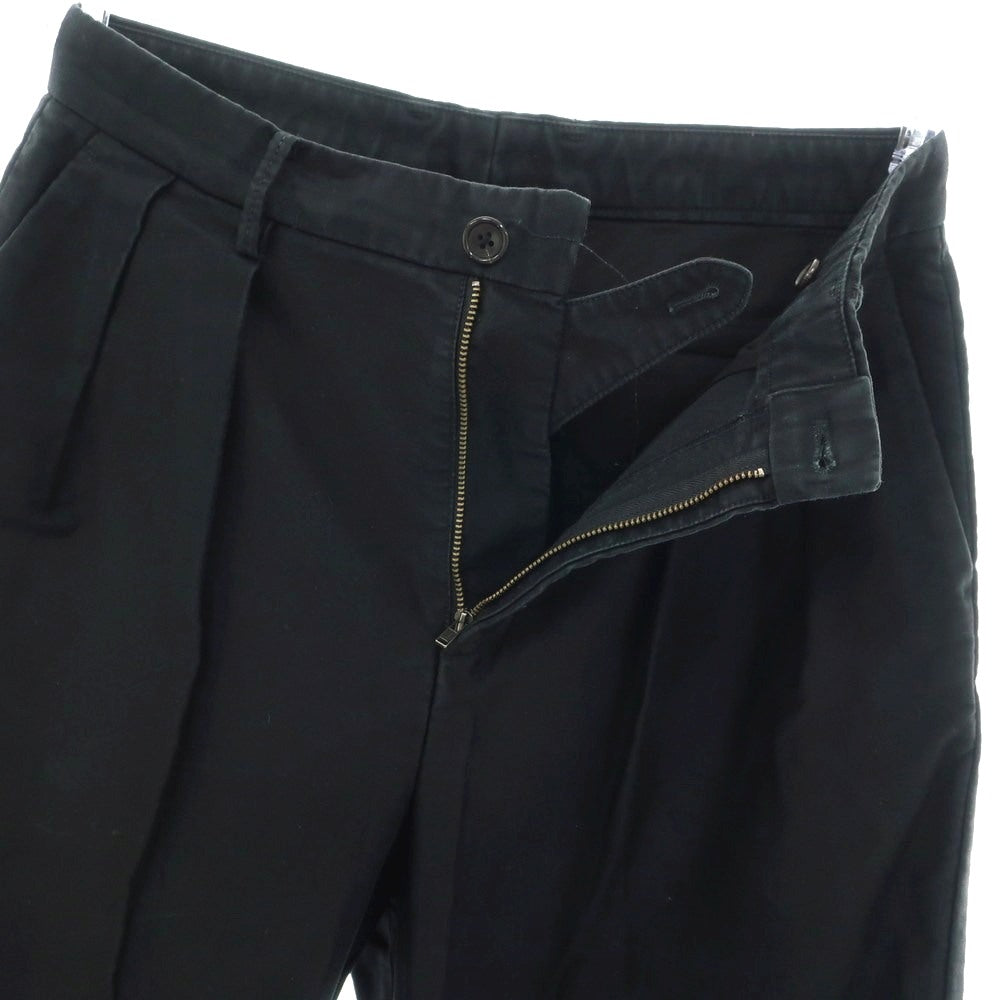 【中古】トゥモローランド TOMORROWLAND コットン カジュアルスラックスパンツ ブラック【 XS 】【 状態ランクC 】【 メンズ 】