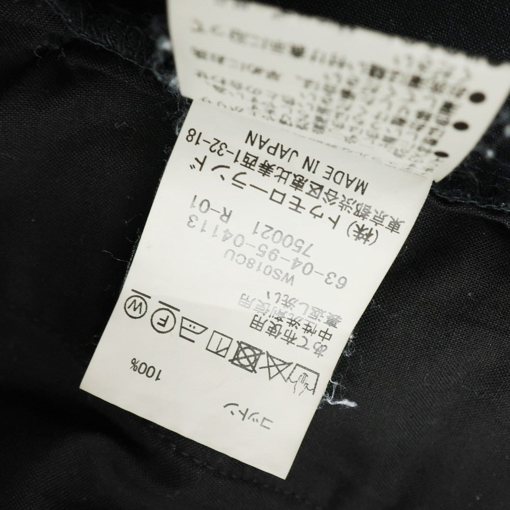 【中古】トゥモローランド TOMORROWLAND コットン カジュアルスラックスパンツ ブラック【 XS 】【 状態ランクC 】【 メンズ 】