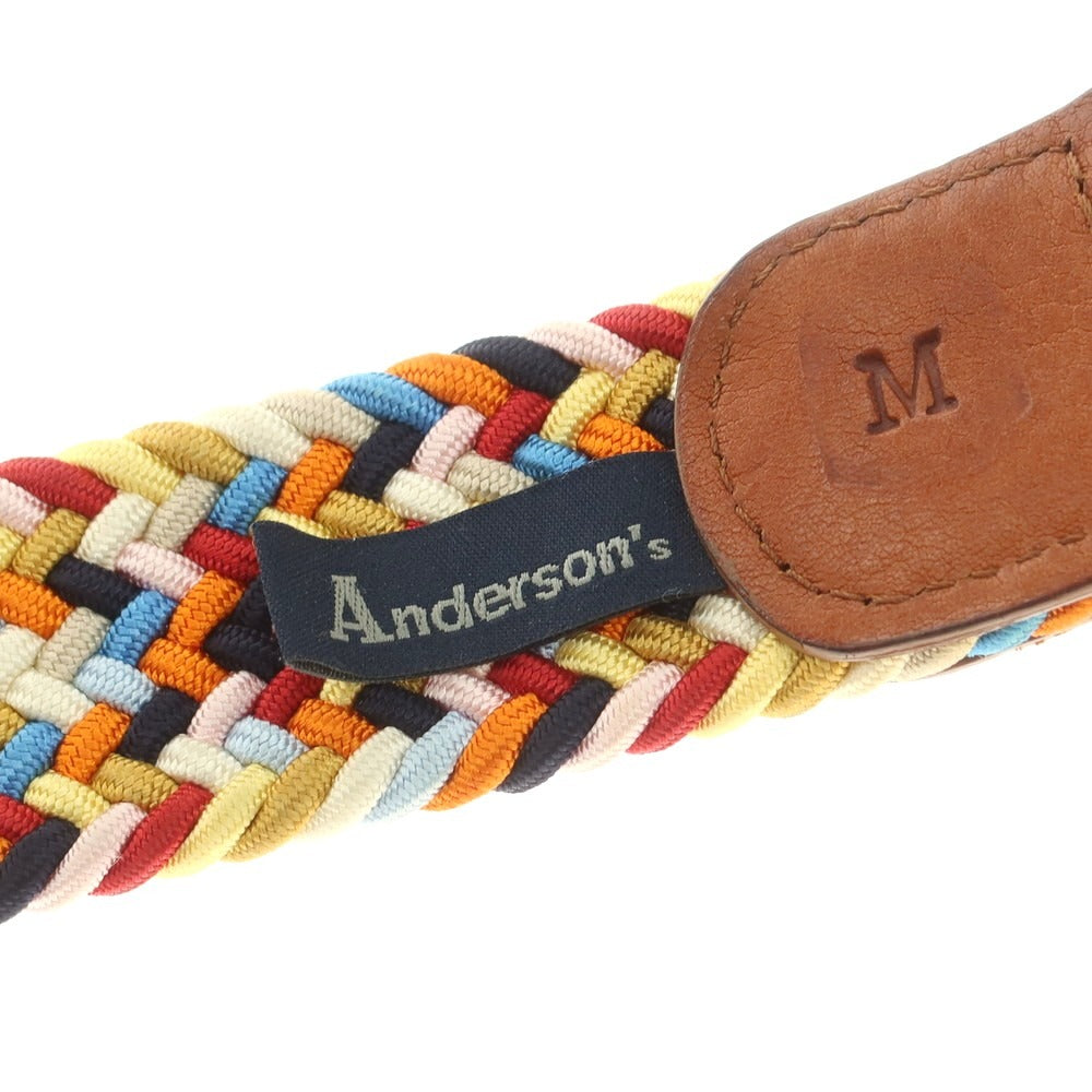 【中古】アンダーソンズ Andersons エラスティックメッシュ ベルト マルチカラー【 M 】【 状態ランクB 】【 メンズ 】