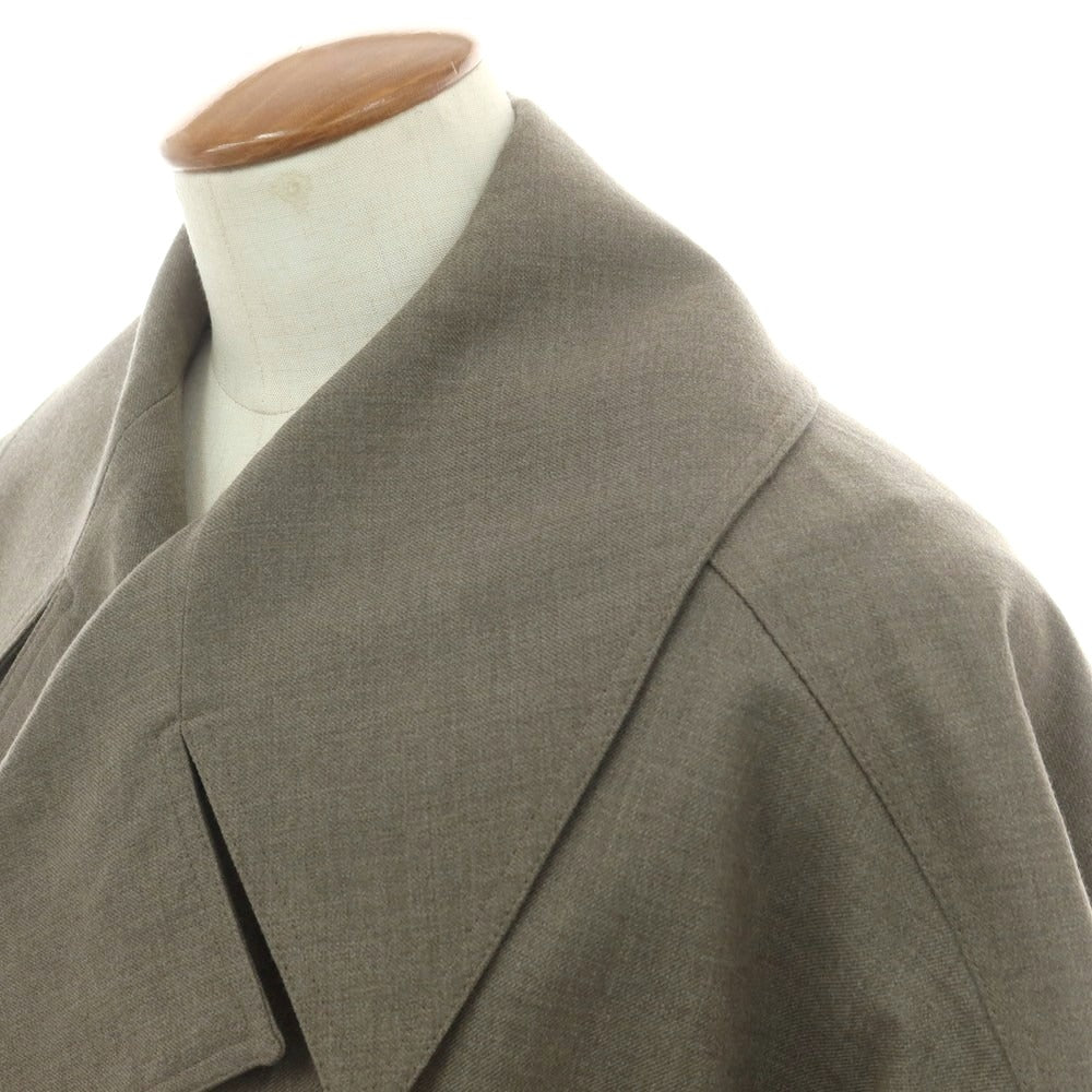 【中古】パン pan ウール トレンチコート グレイッシュカーキ【 M 】【 状態ランクB 】【 メンズ 】