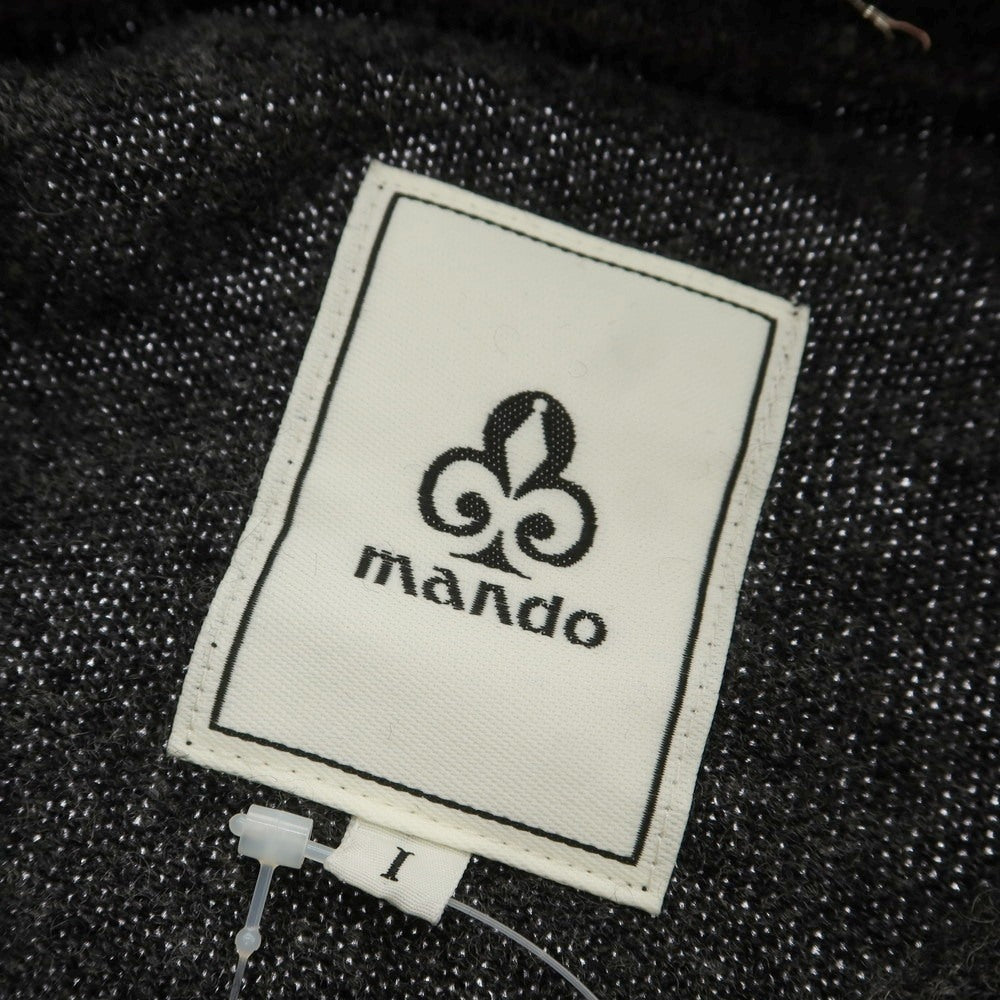 【中古】マンド Mando ウールカシミヤ プルオーバー ニット パーカー チャコール【 1 】【 状態ランクA 】【 メンズ 】