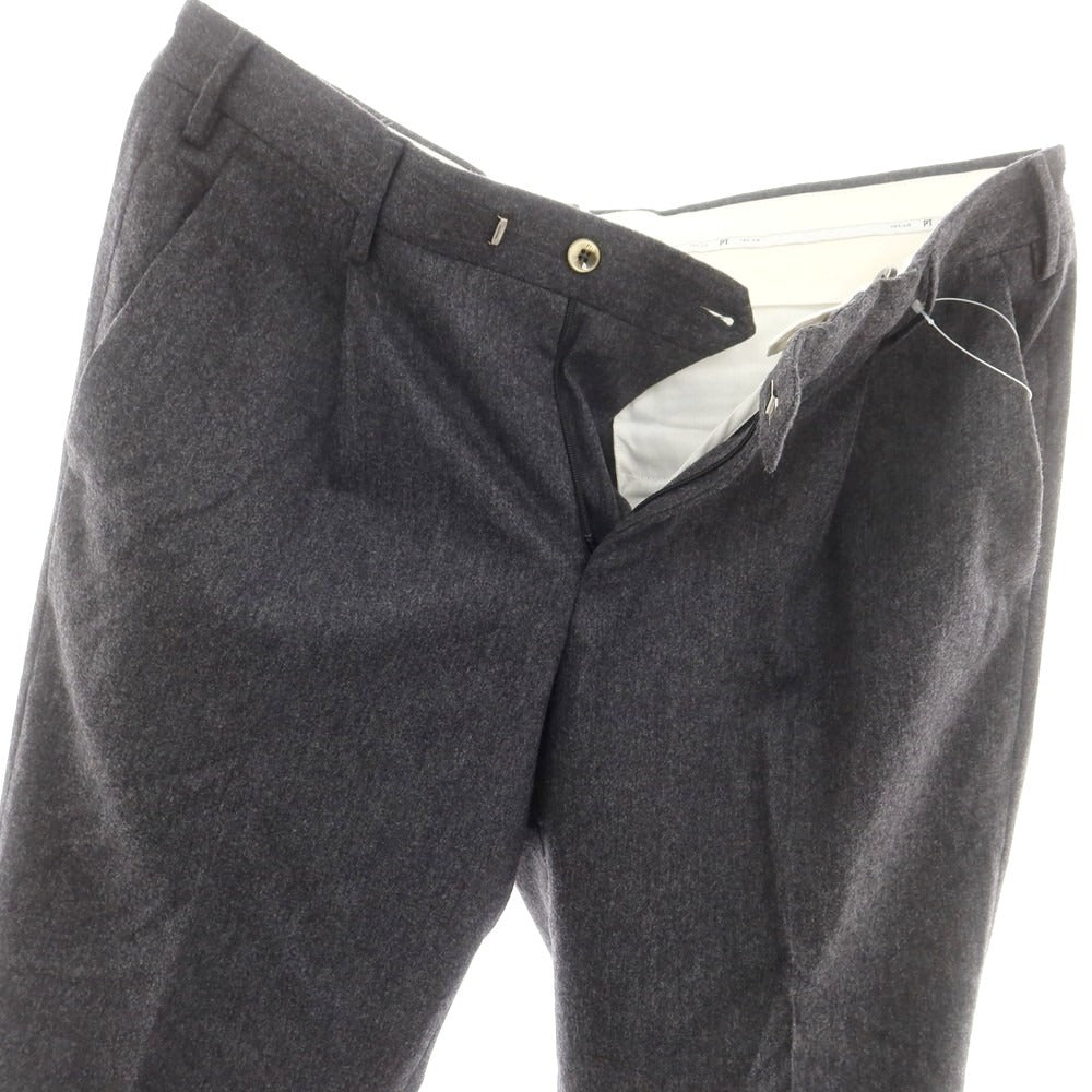 【中古】ピーティートリノ PT TORINO ストレッチウール ドレススラックスパンツ ダークグレー【 48 】【 状態ランクB 】【 メンズ 】