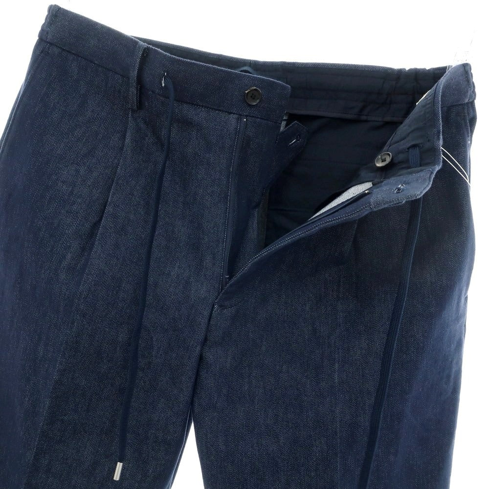 【中古】クロスクローゼット crossclothet コットンポリエステル デニム イージースラックスパンツ ネイビー【 3 】【 状態ランクA 】【 メンズ 】