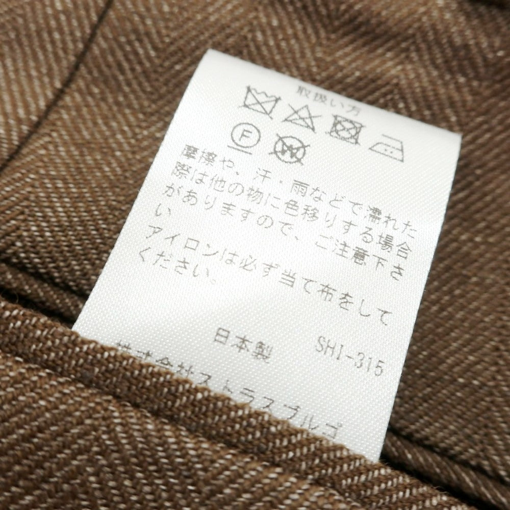 【中古】エスオー SO ウールリネン ドレススラックスパンツ ブラウン【 48 】【 状態ランクA 】【 メンズ 】