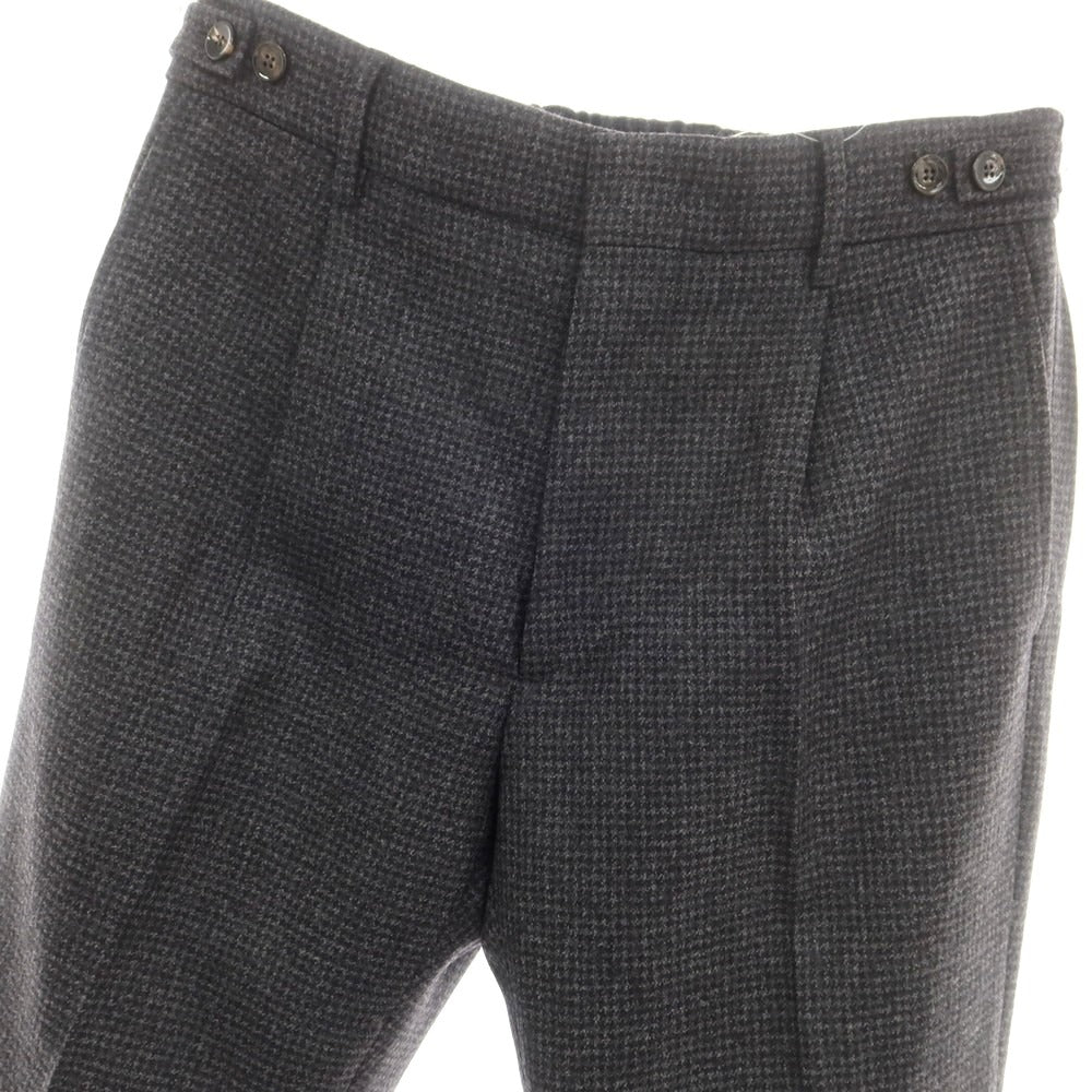 【中古】ベルウィッチ BERWICH ウール イージースラックスパンツ ダークグレー【 46 】【 状態ランクA 】【 メンズ 】