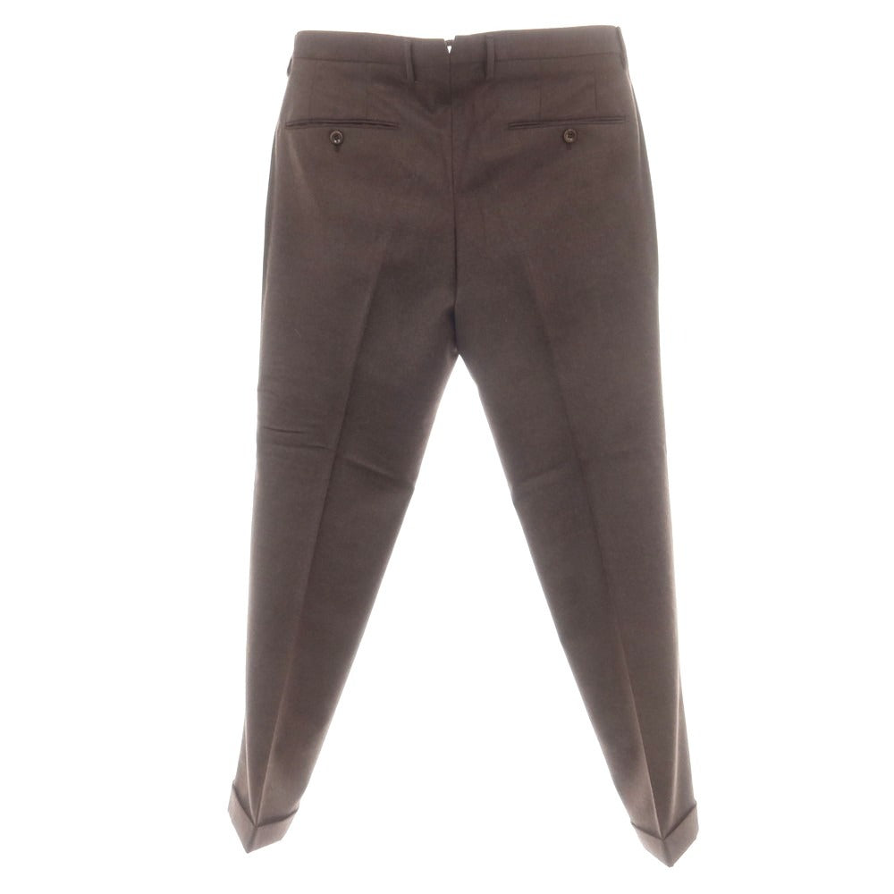 【中古】インコテックス INCOTEX ウール ドレススラックスパンツ ブラウン【 46 】【 状態ランクA 】【 メンズ 】