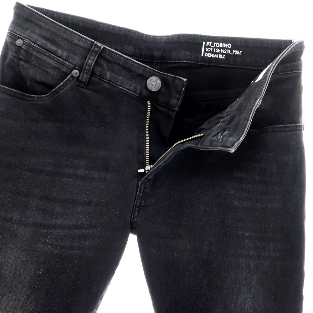 【中古】ピーティートリノ デニム PT TORINO DENIM SWING ストレッチ コットンレーヨンポリエステル デニムパンツ ブラック【 30 】【 状態ランクB 】【 メンズ 】