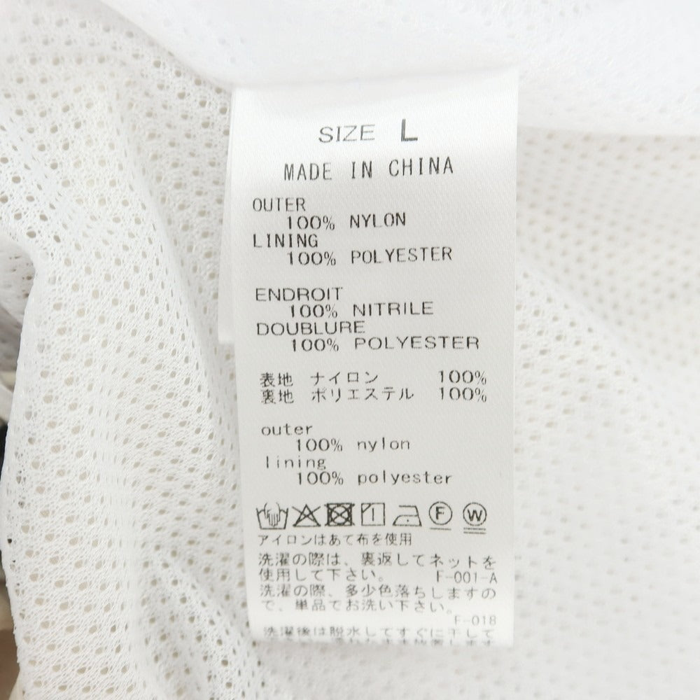 【中古】サタデーズ ニューヨークシティ Saturdays NYC 2025年春夏 ナイロン スタンドカラー ジップアップ トラックジャケット ライトベージュ【 L 】【 状態ランクC 】【 メンズ 】