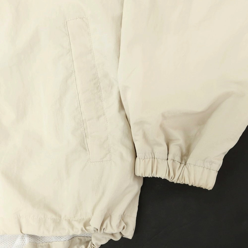 【中古】サタデーズ ニューヨークシティ Saturdays NYC 2025年春夏 ナイロン スタンドカラー ジップアップ トラックジャケット ライトベージュ【 L 】【 状態ランクC 】【 メンズ 】