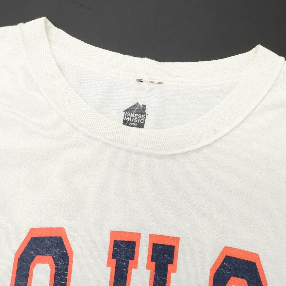 【中古】イズネス is-ness コットン オーバーサイズ クルーネック 半袖Tシャツ ホワイト【 F 】【 状態ランクD 】【 メンズ 】