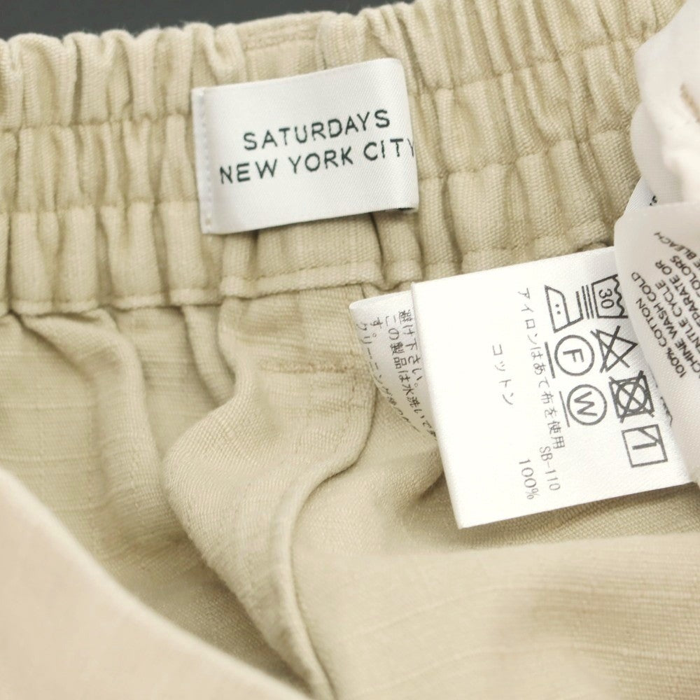 【中古】サタデーズ ニューヨークシティ Saturdays NYC コットン ショートパンツ ベージュ【 S 】【 状態ランクB 】【 メンズ 】