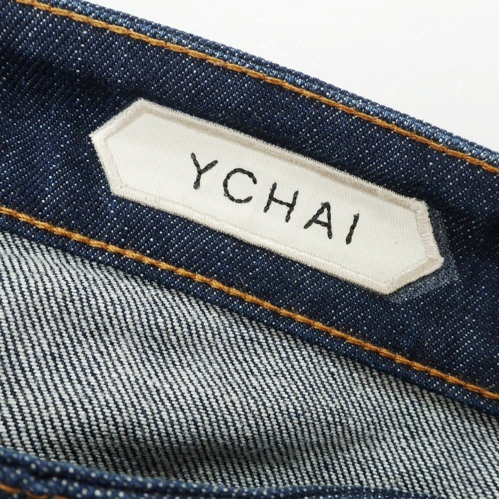 【中古】イカイ YCHAI ストレッチ コットン ジーンズ デニムパンツ ネイビー【 32 】【 状態ランクB 】【 メンズ 】