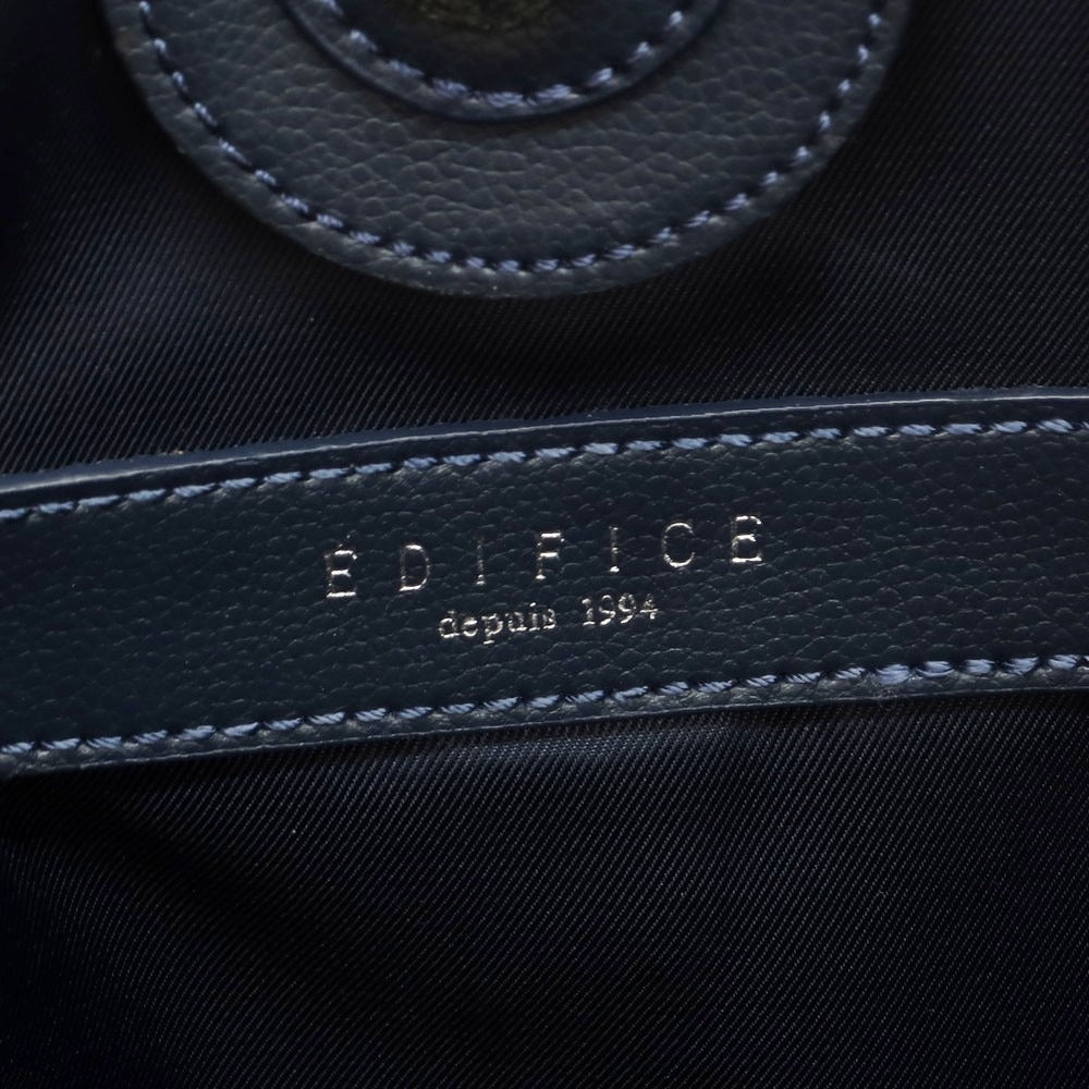 【中古】エディフィス EDIFICE トートバッグ ネイビー【 状態ランクD 】【 メンズ 】
