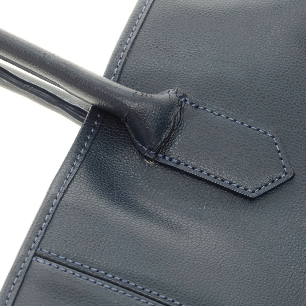 【中古】エディフィス EDIFICE トートバッグ ネイビー【 状態ランクD 】【 メンズ 】