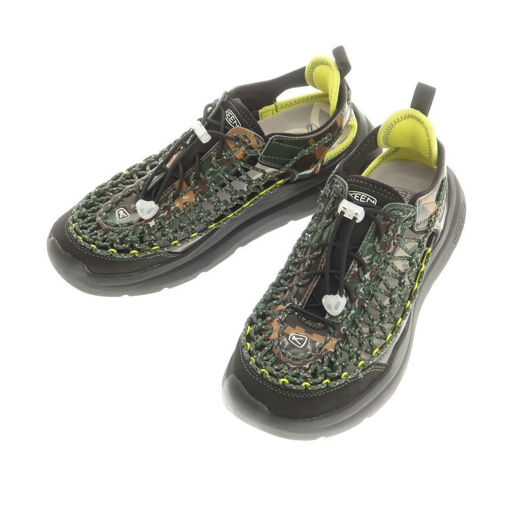 【中古】【未使用】エフエーエフ FAF × KEEN 2025年春夏 UNEEK WK サンダル グリーン【 27 】【 状態ランクS 】【 メンズ 】