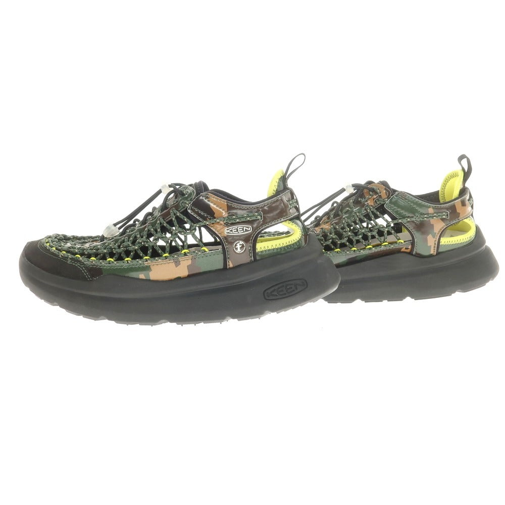 【中古】【未使用】エフエーエフ FAF × KEEN 2025年春夏 UNEEK WK サンダル グリーン【 27 】【 状態ランクS 】【 メンズ 】