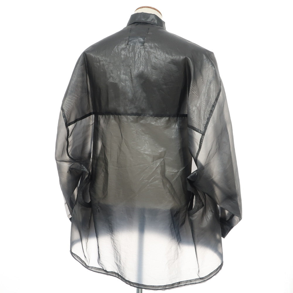 【中古】【未使用】アンリアレイジ ANREALAGE 2025年春夏 WINDPROOF ORGANDY SHIRTS ポリエステル カジュアルシャツ ブラック【 46 】【 状態ランクS 】【 メンズ 】