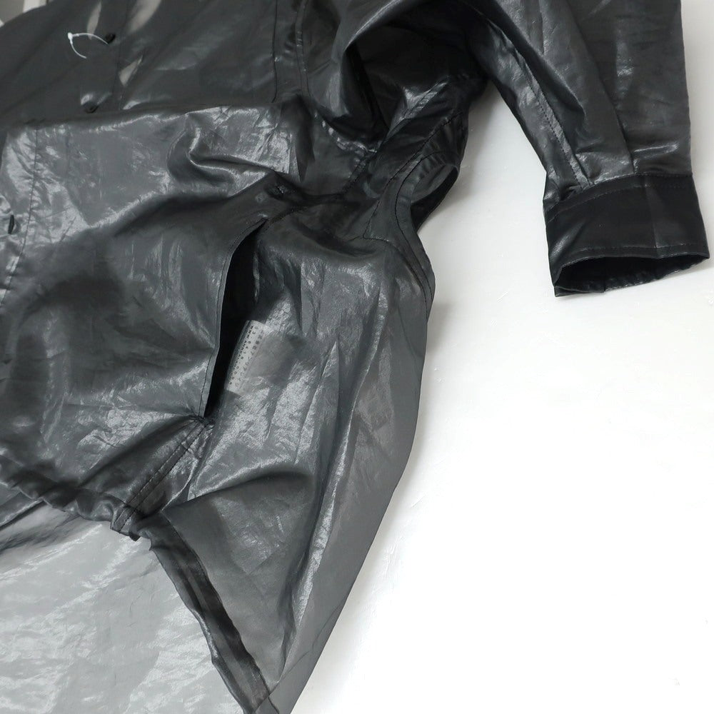 【中古】【未使用】アンリアレイジ ANREALAGE 2025年春夏 WINDPROOF ORGANDY SHIRTS ポリエステル カジュアルシャツ ブラック【 46 】【 状態ランクS 】【 メンズ 】
