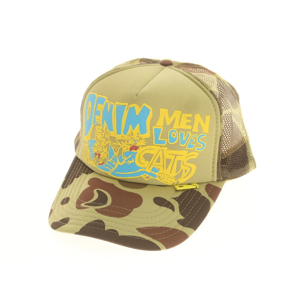 【中古】キャピタル KAPITAL ポリエステル キャップ カーキxブラウン【 F 】【 状態ランクA 】【 メンズ 】