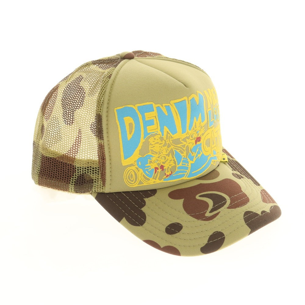 【中古】キャピタル KAPITAL ポリエステル キャップ カーキxブラウン【 F 】【 状態ランクA 】【 メンズ 】