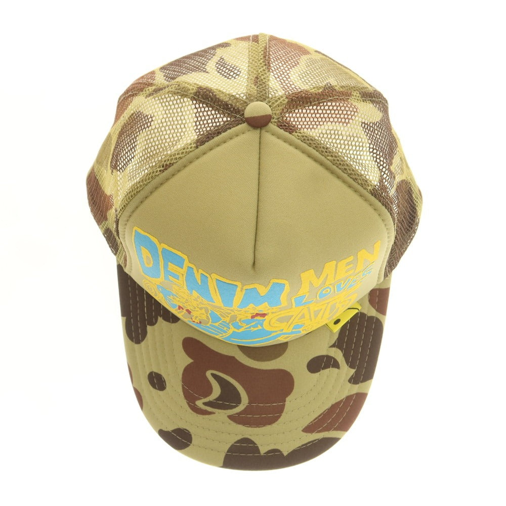 【中古】キャピタル KAPITAL ポリエステル キャップ カーキxブラウン【 F 】【 状態ランクA 】【 メンズ 】