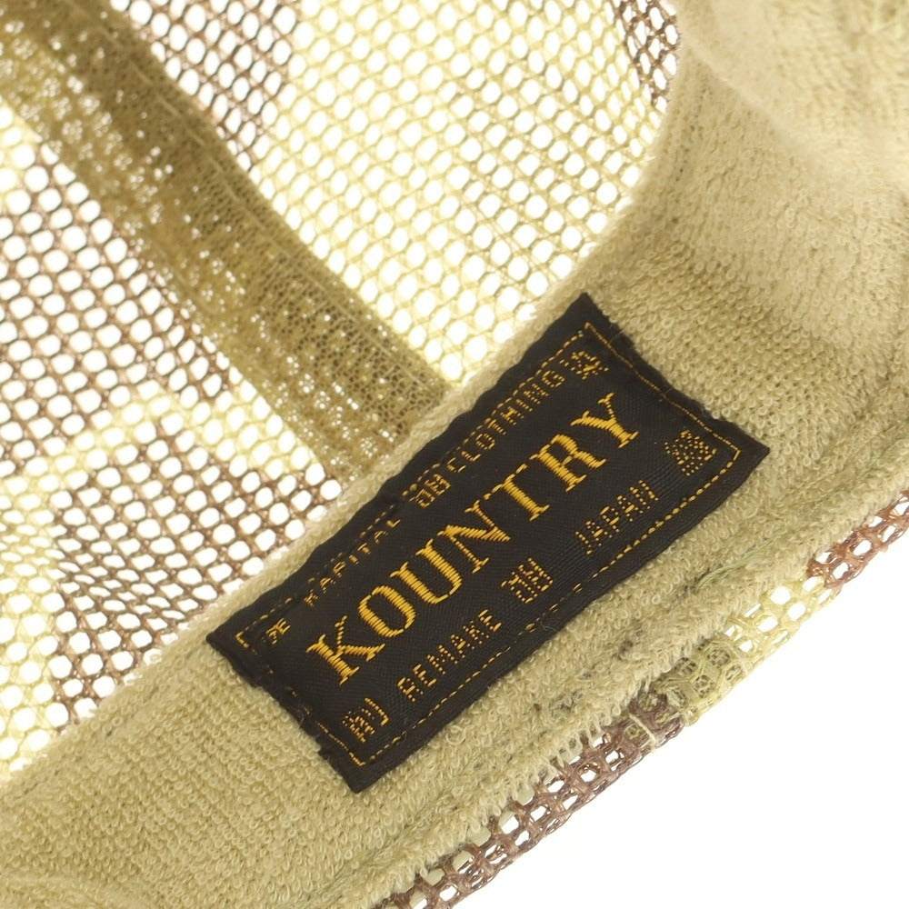 【中古】キャピタル KAPITAL ポリエステル キャップ カーキxブラウン【 F 】【 状態ランクA 】【 メンズ 】