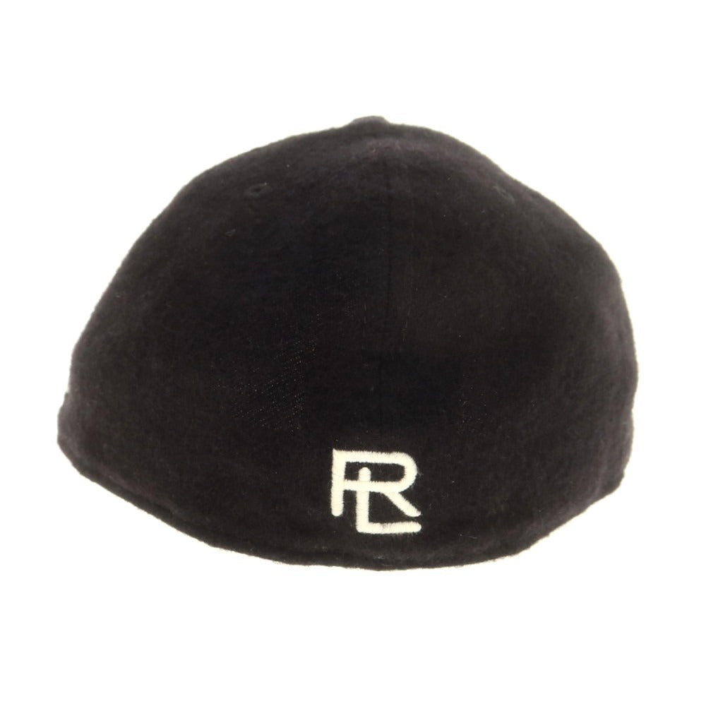 【中古】ラルフローレン パープルレーベル RalphLauren Collection Purple Label × NEW ERA カシミヤ キャップ ブラック【 7 3/8 】【 状態ランクA 】【 メンズ 】