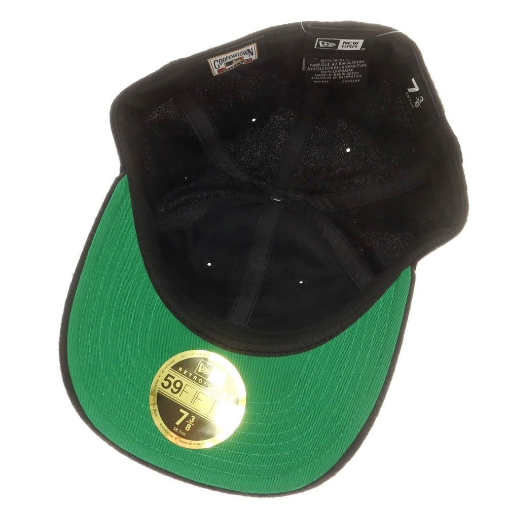 【中古】ラルフローレン パープルレーベル RalphLauren Collection Purple Label × NEW ERA カシミヤ キャップ ブラック【 7 3/8 】【 状態ランクA 】【 メンズ 】