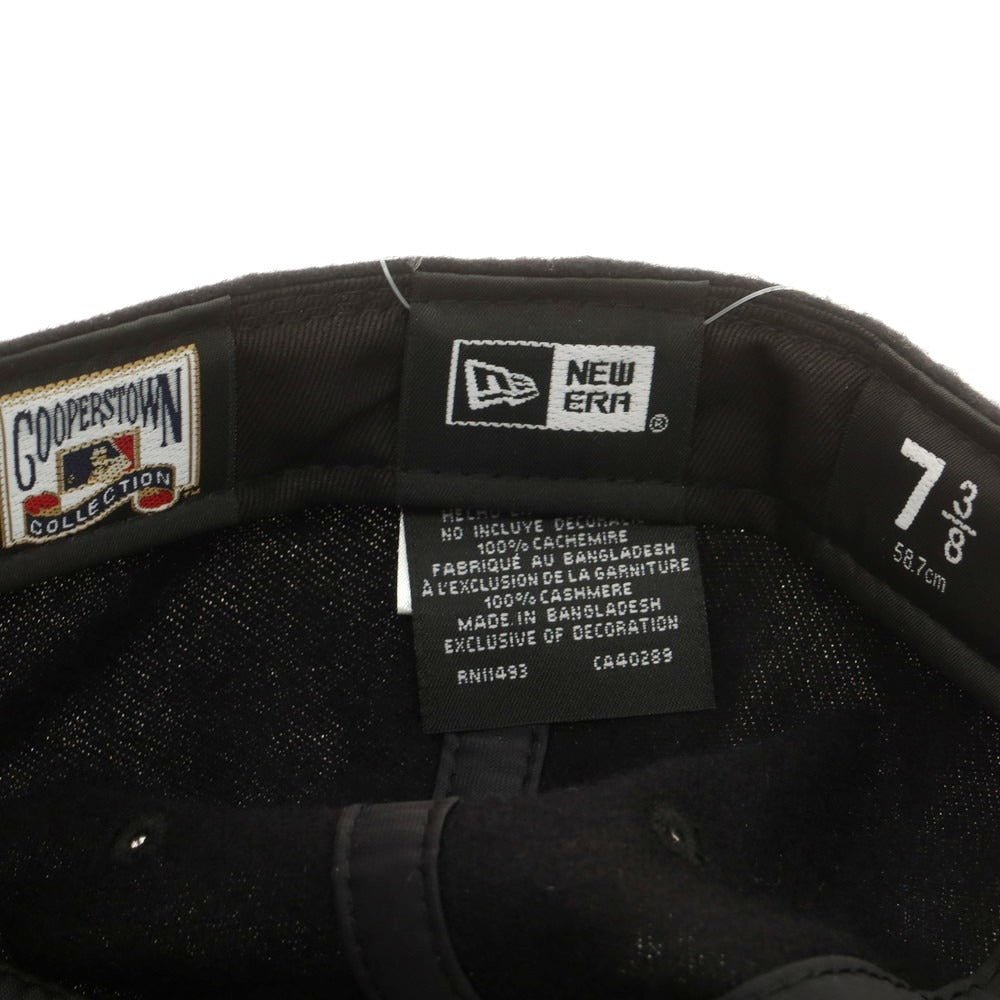 【中古】ラルフローレン パープルレーベル RalphLauren Collection Purple Label × NEW ERA カシミヤ キャップ ブラック【 7 3/8 】【 状態ランクA 】【 メンズ 】
