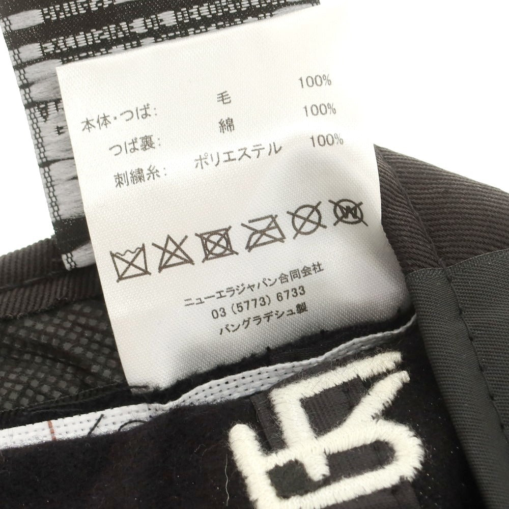 【中古】ラルフローレン パープルレーベル RalphLauren Collection Purple Label × NEW ERA カシミヤ キャップ ブラック【 7 3/8 】【 状態ランクA 】【 メンズ 】