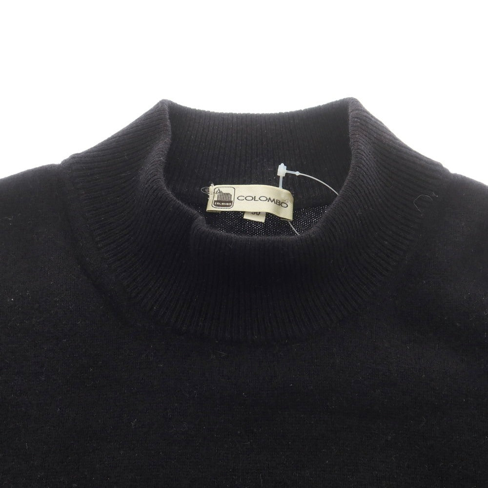【中古】コロンボ COLOMBO カシミヤ モックネック プルオーバーニット ブラック【 50 】【 状態ランクB 】【 メンズ 】