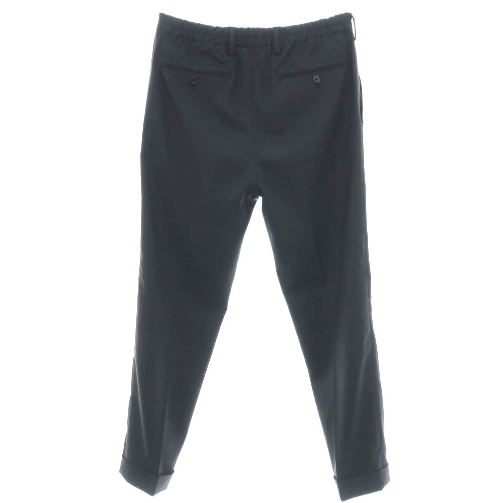 【中古】ラルディーニ LARDINI ストレッチ ポリエステルウール イージースラックスパンツ チャコール【 48 】【 状態ランクD 】【 メンズ 】