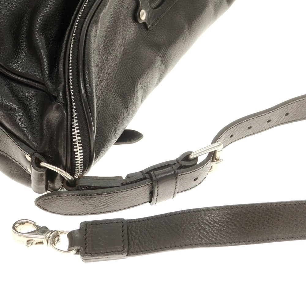 【中古】フェリージ Felisi 12-36 レザー ショルダーバッグ ブラック【 状態ランクB 】【 メンズ 】