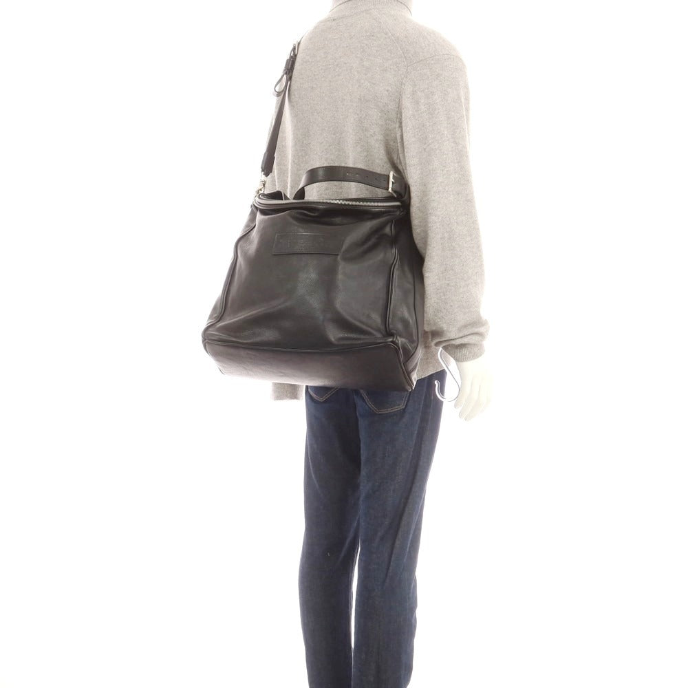 【中古】フェリージ Felisi 12-36 レザー ショルダーバッグ ブラック【 状態ランクB 】【 メンズ 】