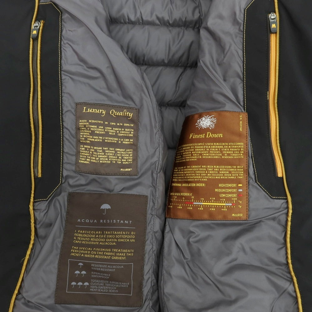 【中古】ムーレー MOORER FILIPPO ストレッチナイロン ダウンジャケット ブラック【 46 】【 状態ランクB 】【 メンズ 】