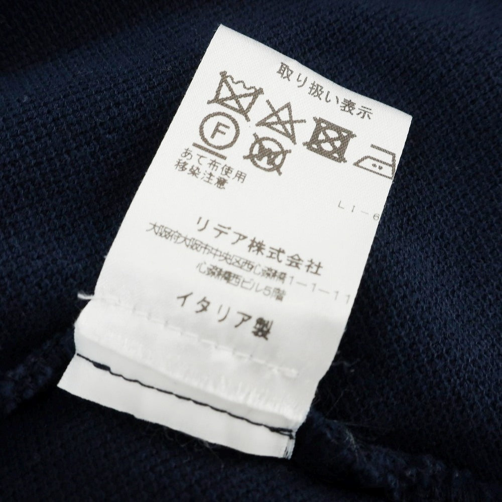 【中古】クルチアーニ CRUCIANI コットン 鹿の子 半袖ポロシャツ ネイビー【 46 】【 状態ランクB 】【 メンズ 】