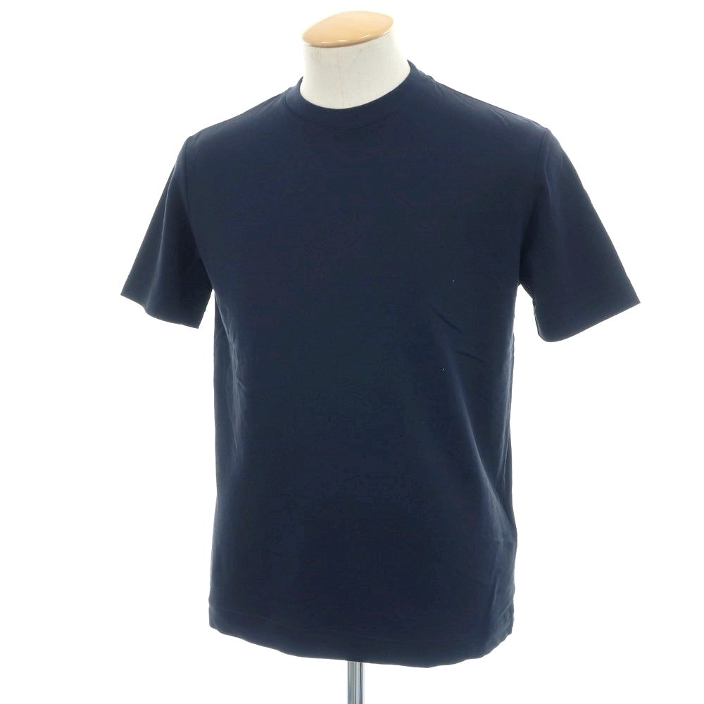 【中古】【未使用】スリードッツ three dots BEAMS別注 コットン クルーネック 半袖Tシャツ ネイビー【 S 】【 状態ランクS 】【 メンズ 】