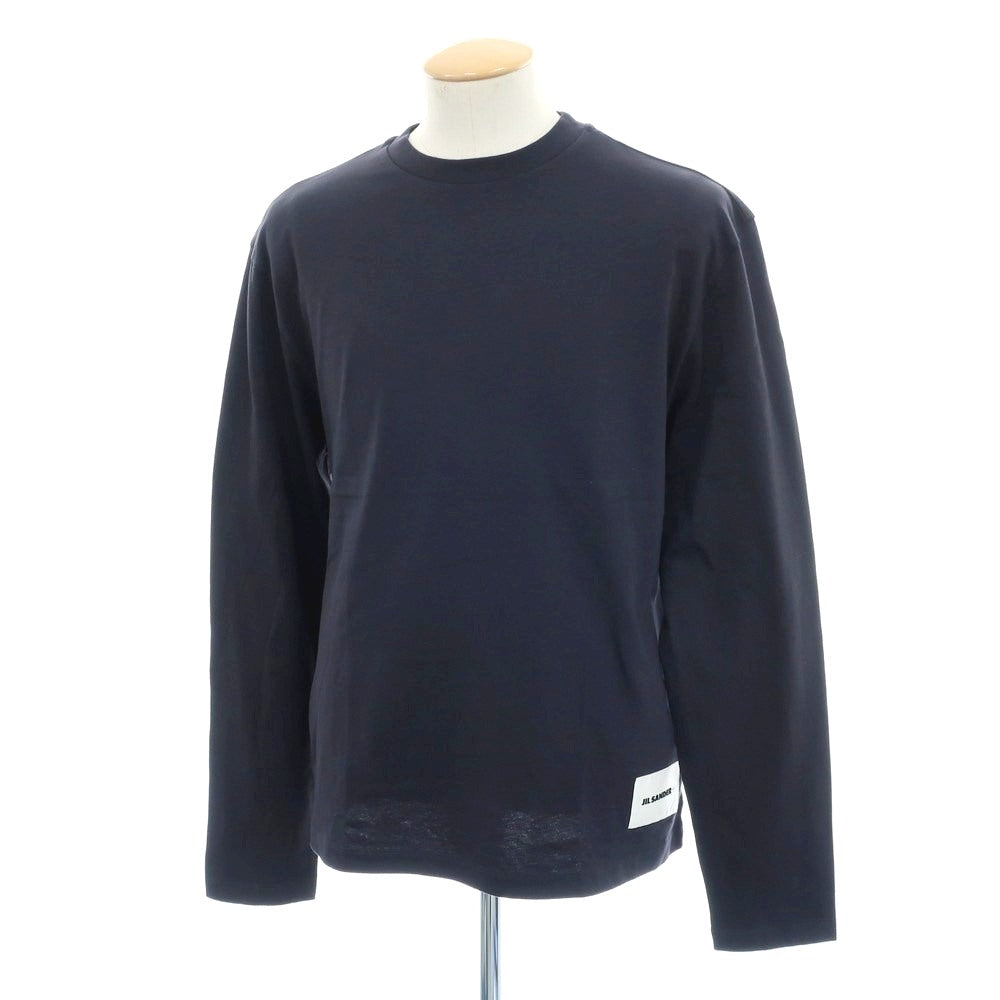 【中古】ジルサンダー JIL SANDER 3枚セット オーガニックコットン クルーネック 長袖Tシャツ グレイッシュネイビー系【 S 】【 状態ランクB 】【 メンズ 】