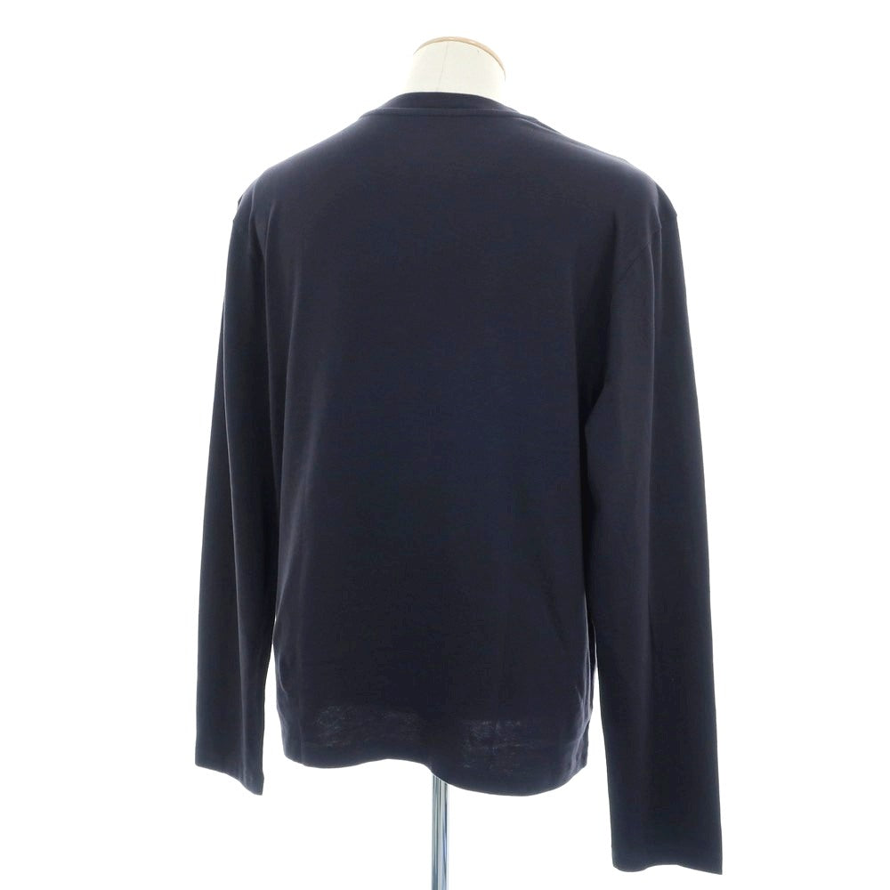 【中古】ジルサンダー JIL SANDER 3枚セット オーガニックコットン クルーネック 長袖Tシャツ グレイッシュネイビー系【 S 】【 状態ランクB 】【 メンズ 】
