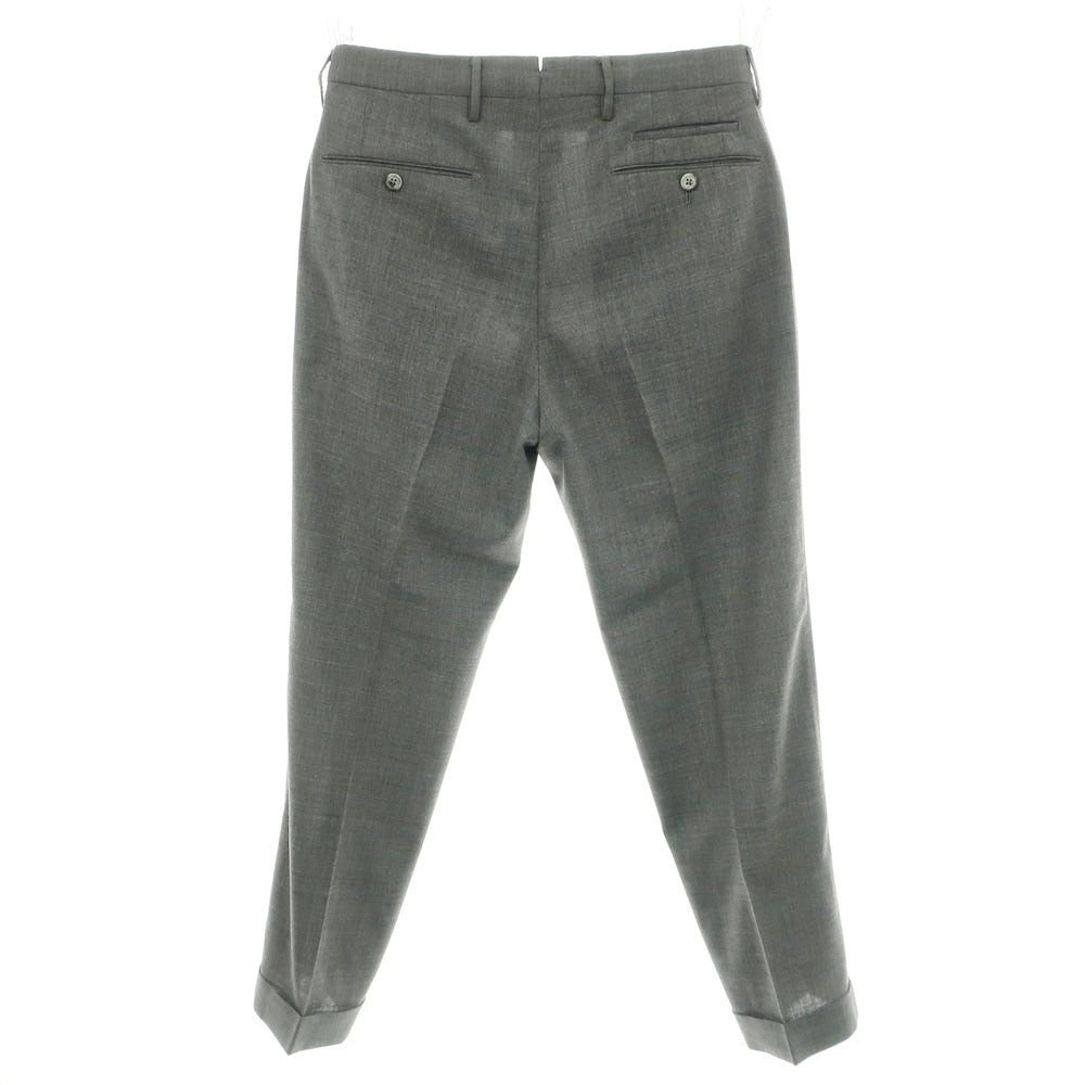 【中古】ピーティートリノ PT TORINO TECHNO WASHABLE WOOL ストレッチ ポリエステルウール ドレススラックスパンツ ミディアムグレー【 46 】【 状態ランクA 】【 メンズ 】