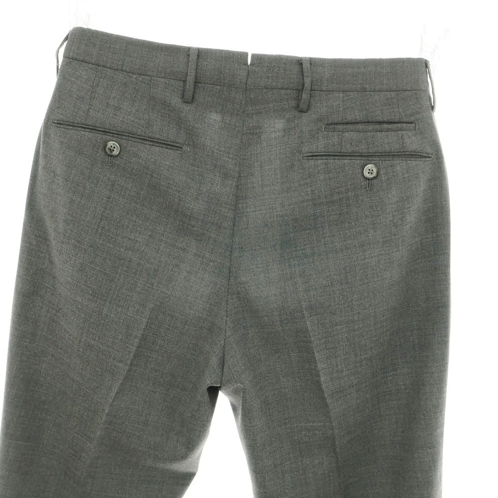 【中古】ピーティートリノ PT TORINO TECHNO WASHABLE WOOL ストレッチ ポリエステルウール ドレススラックスパンツ ミディアムグレー【 46 】【 状態ランクA 】【 メンズ 】