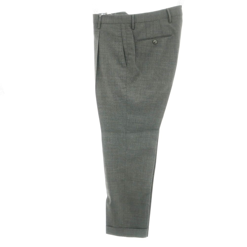 【中古】ピーティートリノ PT TORINO TECHNO WASHABLE WOOL ストレッチ ポリエステルウール ドレススラックスパンツ ミディアムグレー【 46 】【 状態ランクA 】【 メンズ 】